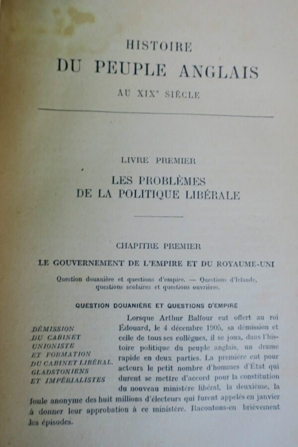 Angleterre HALEVY HISTOIRE DU PEUPLE ANGLAIS AU XIXe SIECLE + dédicace – Image 12