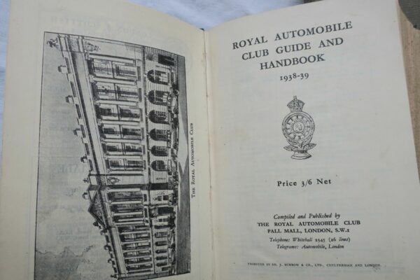 Automobile Club Guide and Handbook 1938-1939 – Image 7