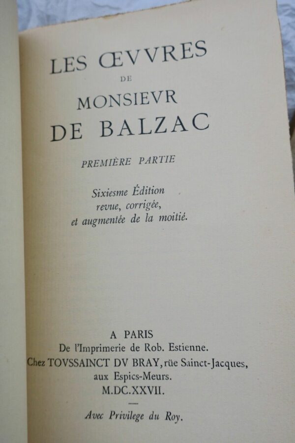 BALZAC (Jean-Louis Guez de) Les premières Lettres de Guez de Balzac 1618-1627 – Image 6