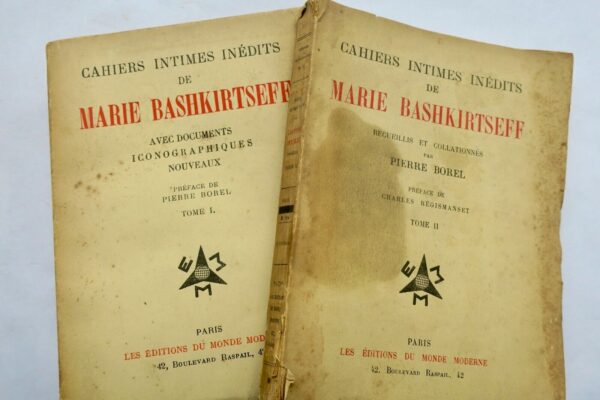 BASHKIRTSEFF (Marie). Cahiers intimes inédits de Marie Bashkirtseff – Image 3