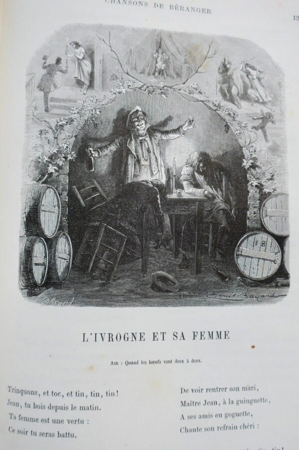 BERANGER CHANSONS DE P.J. DE Béranger 1866 – Image 10