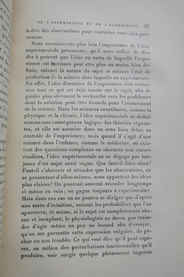 BERNARD (Claude); Introduction à l'étude de la Médecine Expérimentale 1912 – Image 8