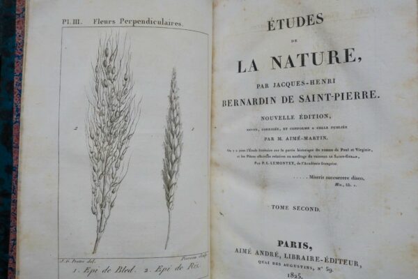 BERNARDIN DE SAINT PIERRE,  Etudes  & harmonie de la Nature – Image 9