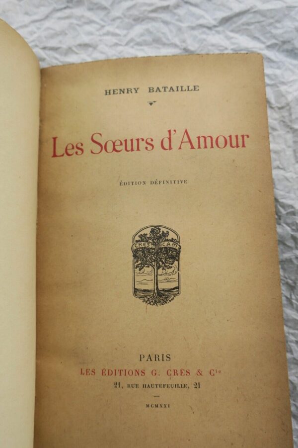 Bataille Henry Les soeurs d'amour  + dédicace – Image 6