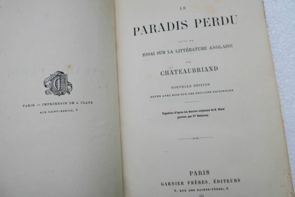 CHATEAUBRIAND paradis perdu – Image 10