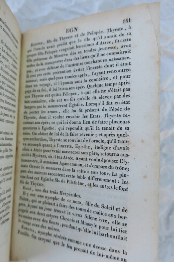 CHOMPRE Dictionnaire abrégé de la fable, des poètes, des tableaux et .. 1833 – Image 3