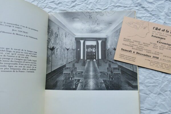 COCTEAU La salle des mariages. Hôtel de ville de Menton – Image 8