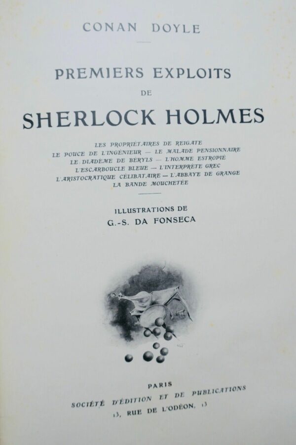 CONAN DOYLE Les premiers exploits de Sherlock Holmes – Image 10