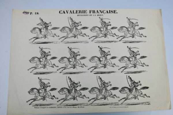 Cavalerie française HUSSARD DE LA MORT 48 x 32 cm – Image 3