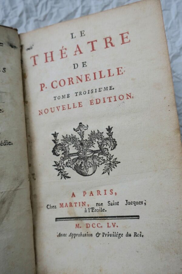 Corneille théatre de P. Corneille 1755 – Image 3