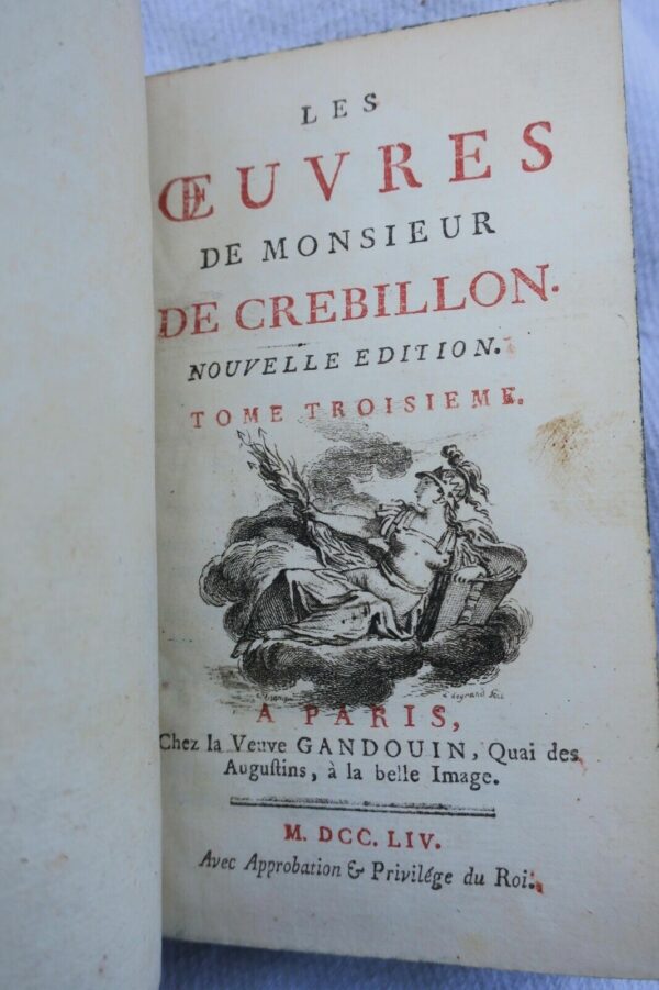 Crébillon, Oeuvres de Monsieur de Crébillon 1754 – Image 6