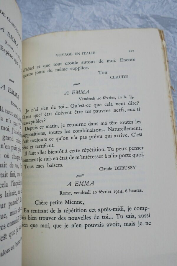 DEBUSSY Lettres de Claude Debussy à sa femme Emma – Image 5