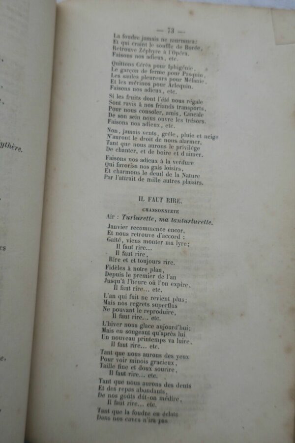 DESAUGIERS Chansons de DÉSAUGIERS 1859 – Image 7