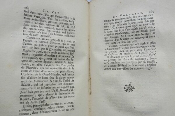 DUVERNET  La Vie de Voltaire. Genève, 1786 – Image 4