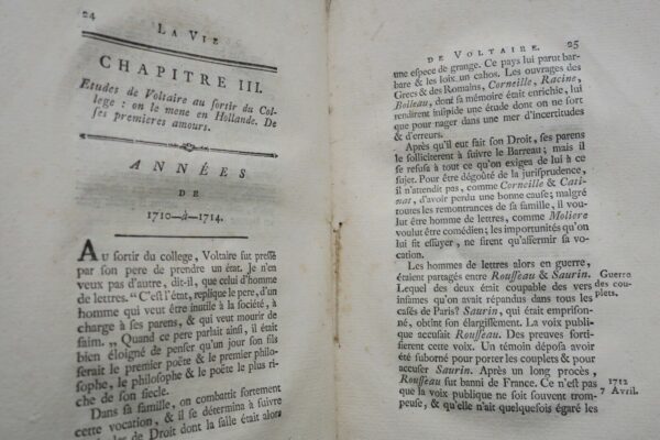 DUVERNET  La Vie de Voltaire. Genève, 1786 – Image 6