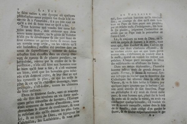 DUVERNET  La Vie de Voltaire. Genève, 1786 – Image 7