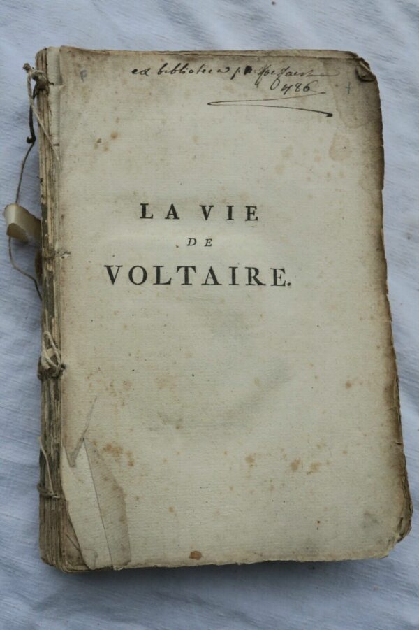 DUVERNET  La Vie de Voltaire. Genève, 1786