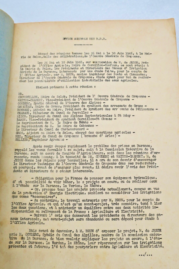 Durance canaux d'irrigation de la basse Durance 1948 – Image 9