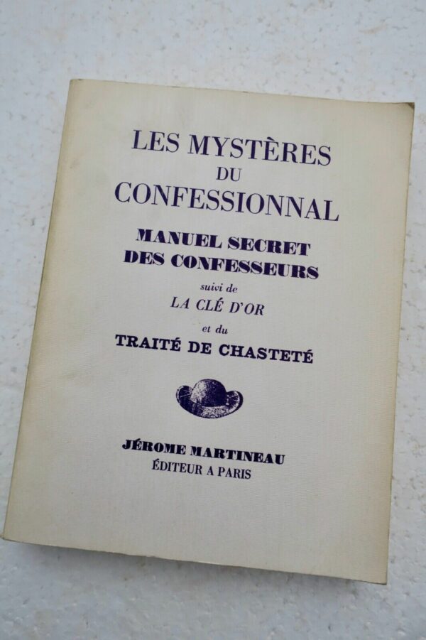 Erotique LES MYSTERES DU CONFESSIONNAL manuel secret des confesseurs