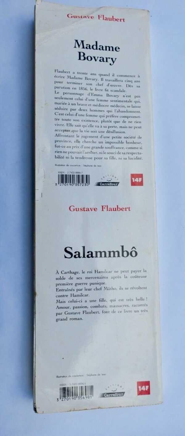 Flaubert Madame Bovary + Salammbô (non coupés) – Image 3