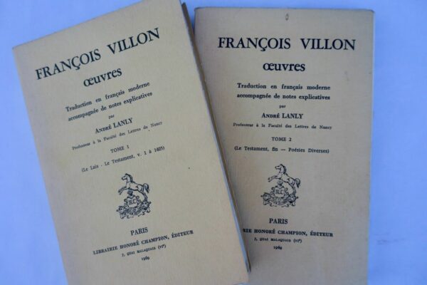 Francois Villon: Oeuvres LANLY