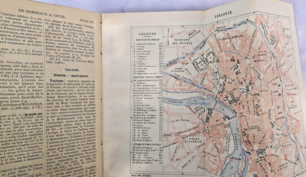 GASCOGNE ITINERAIRE GENERAL DE LA FRANCE - GASCOGNE ET LANGUEDOC 1883 – Image 4