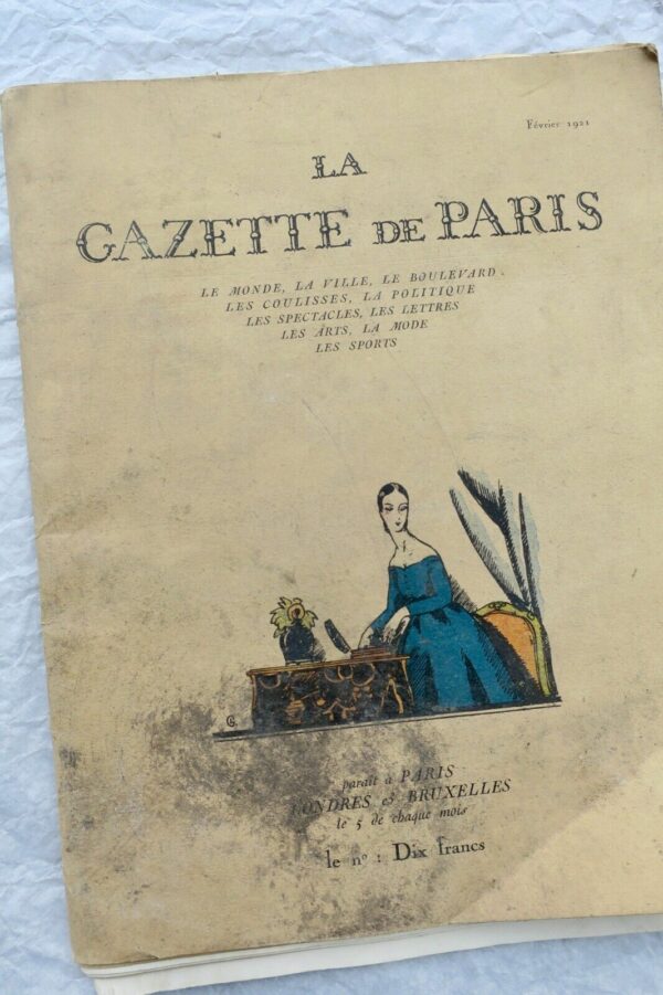 GAZETTE DE PARIS février 1921