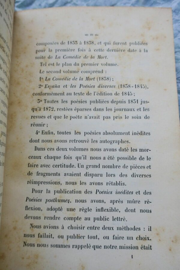 Gautier Théophile Poésies complètes Tome premier 1884 – Image 6