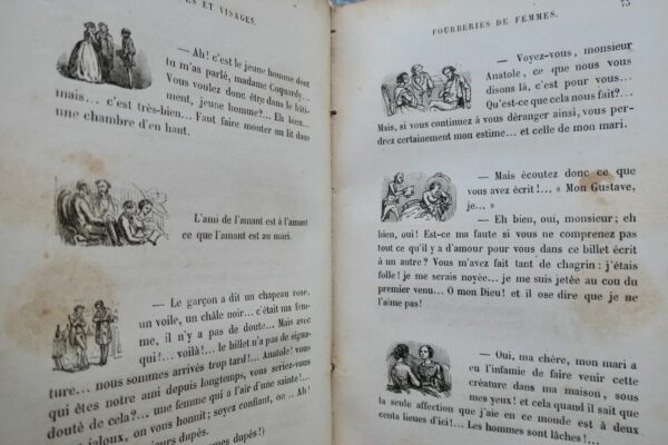 Gavarni Masques et Visages 1860 DUMAS  Le fils naturel Comédie EO – Image 6