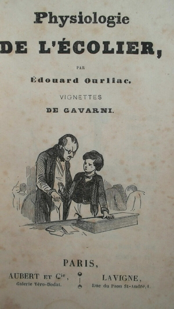 Gavarni  Physiologie de l Écolier+ physiologie du troupier