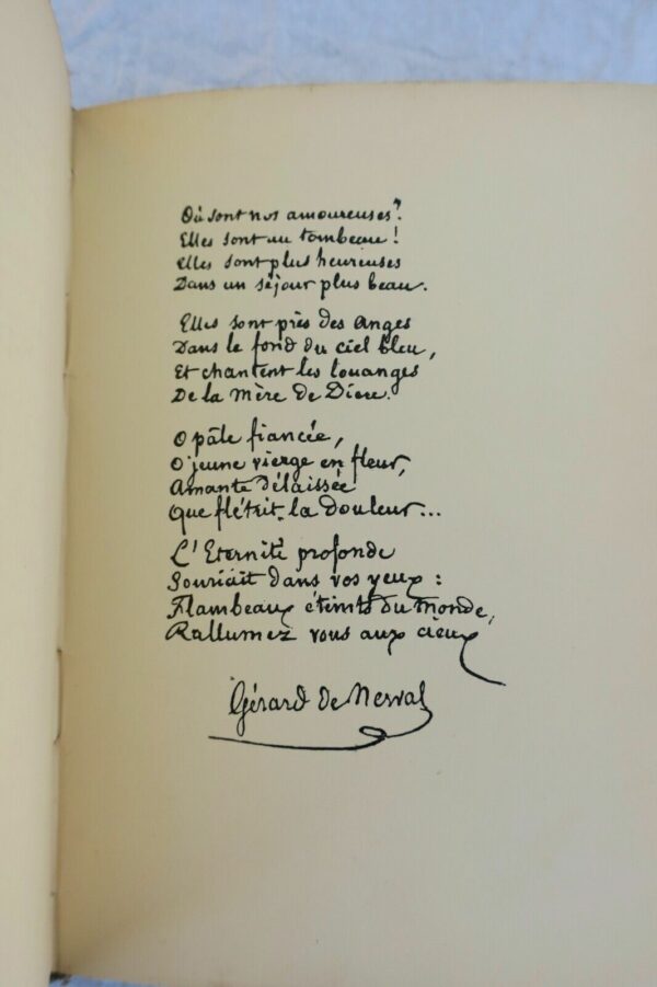 Gérard de Nerval Les chimères et les cydalises 1897 – Image 4