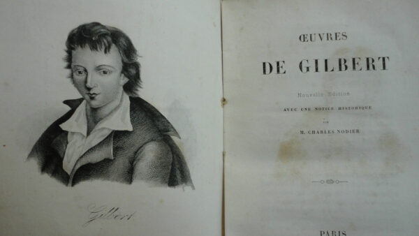 Gilbert Oeuvres de gilbert avec une notice historique par charles Nodier