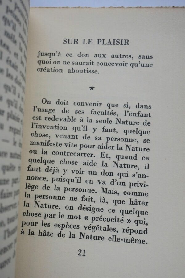 Grasset "Sur le Plaisir" Essai de Bernard GRASSET EO 1954 Envoi – Image 6