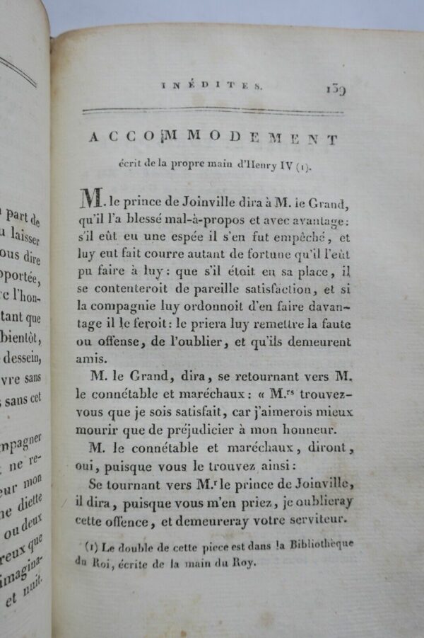 HENRI IV Lettres inédites d'Henri IV, et de plusieurs personnages célèbres 1802 – Image 5