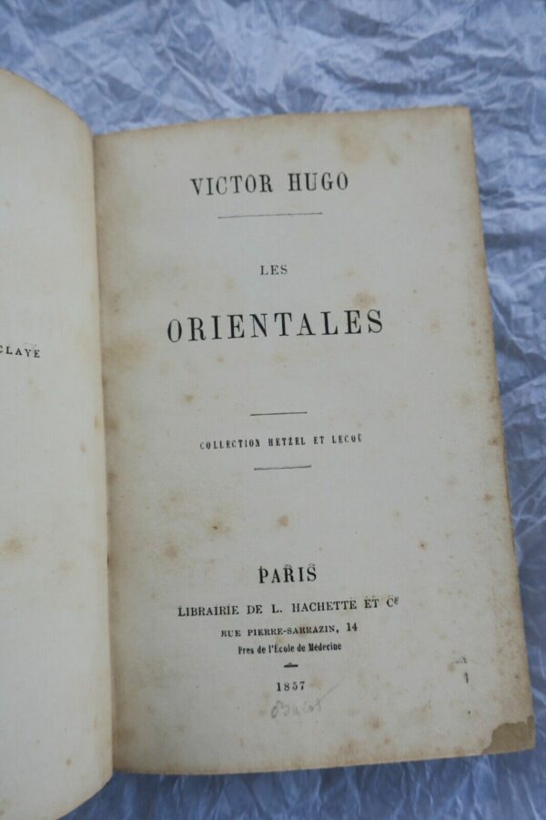 HUGO LES ORIENTALES 1857 Hetzel – Image 3