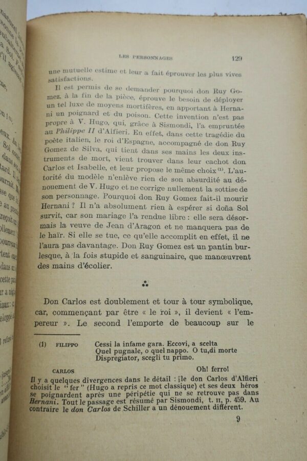 HUGO LOTE Georges. En préface à " Hernani " - Cent ans après – Image 4