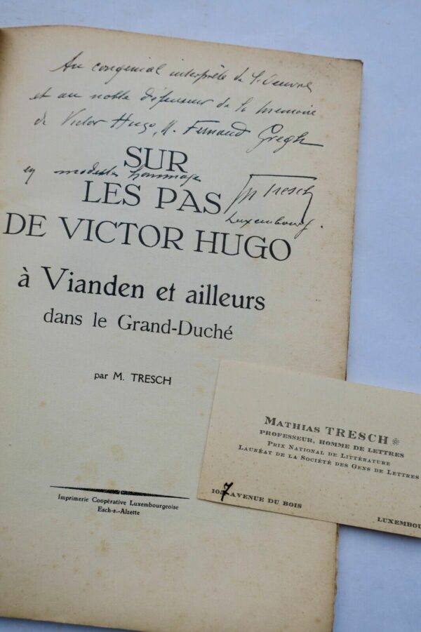 Hugo Sur les pas de Victor Hugo: trois études publiées..+ dédicace – Image 10