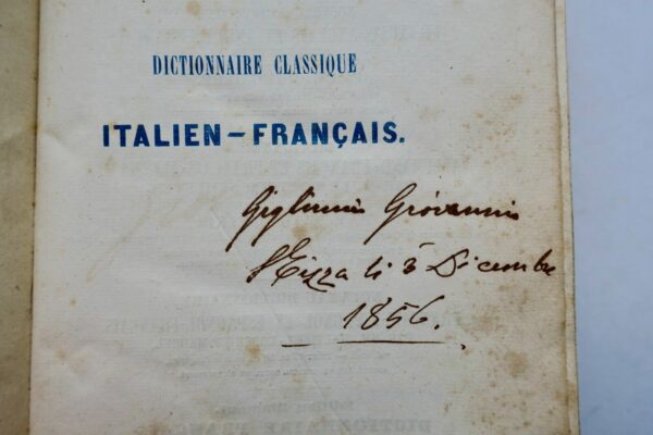 Italien Dictionnaire classique italien-français Français-italien 1843 – Image 8