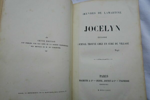 LAMARTINE Jocelyn Journal trouvé chez un curé de village 1875 – Image 7