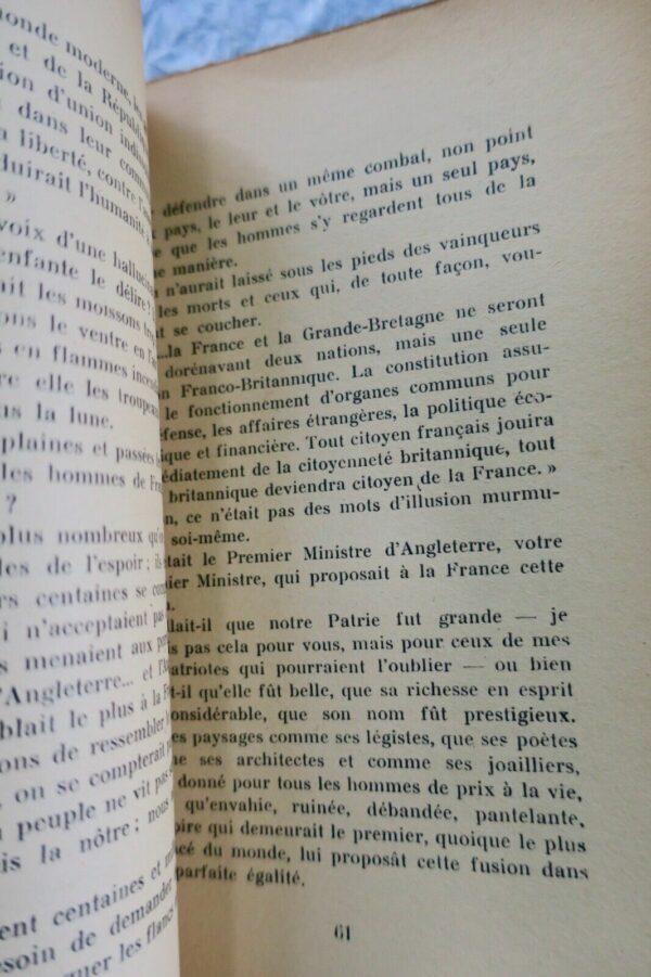 LETTRES D UN EUROPEEN - MAURICE DRUON - 1944  + dédicace – Image 4