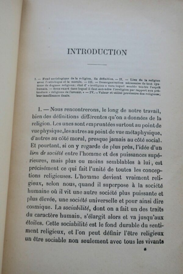 L'IRRELIGION DE L'AVENIR. ETUDE SOCIOLOGIQUE 1906 – Image 6