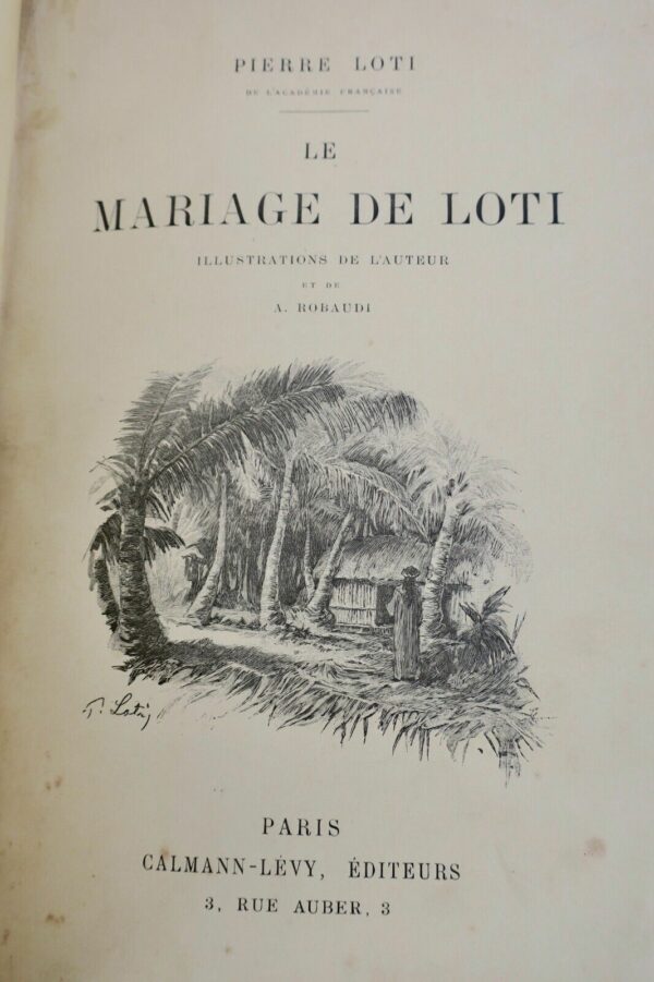 LOTI (Pierre) Le Mariage de Loti Première édition illustrée 1898 – Image 12