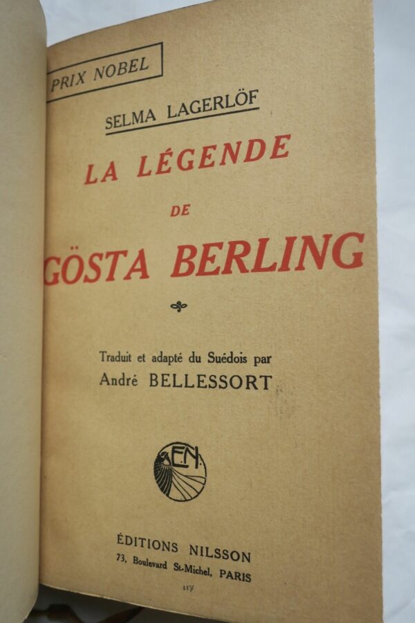 Lagerlöf La Légende de Gösta Berling+LE LIVRE DES LEGENDES – Image 7