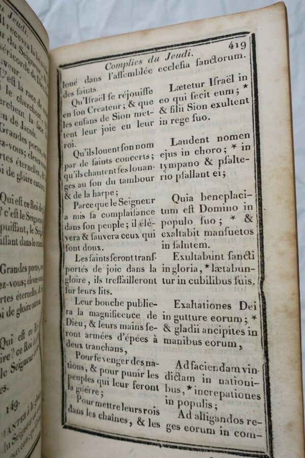 Le Paroissien Sanctifié par les prières de la Journée du Chrétien 1823 maroquin – Image 7