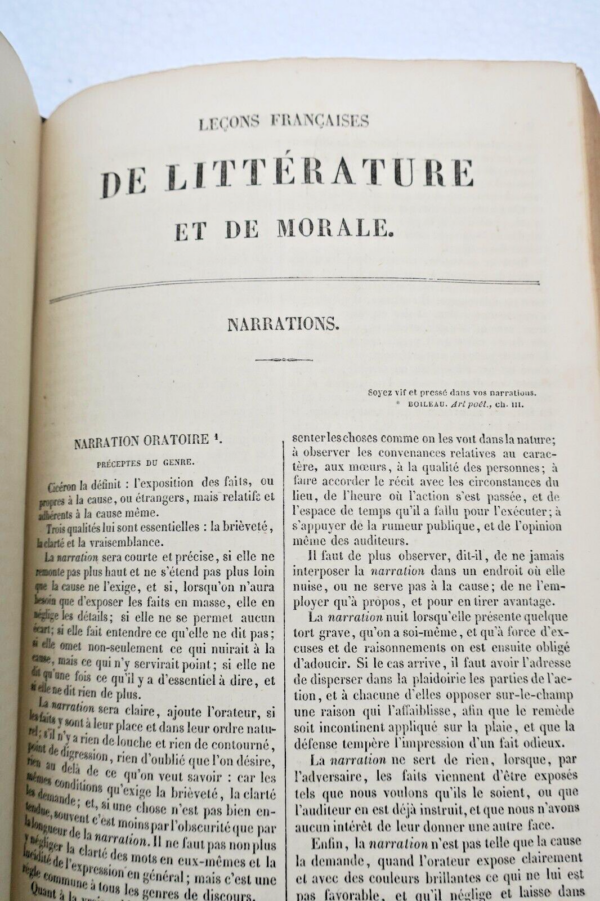 Leçons françaises de littérature et de morale reliure superbe tranches ciselées – Image 12