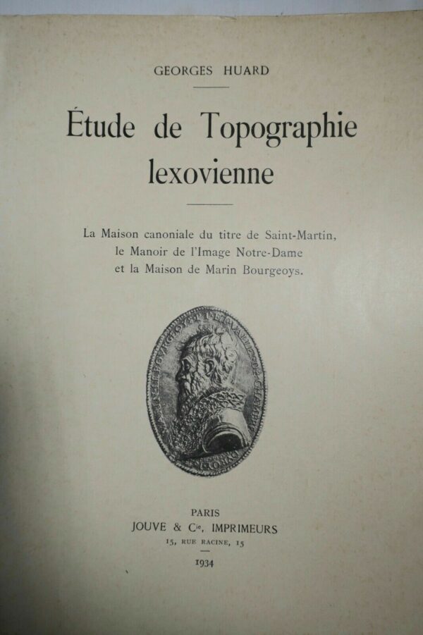 Lisieux étude de topographie lexovienne 1934