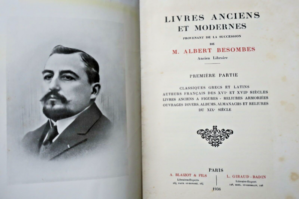 Livres anciens et modernes, provenant de la succession 1936 BESOMBES