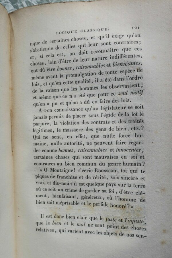 Logique Classique, d'après les principes de philosophie de M. Laromiguière 1827 – Image 4