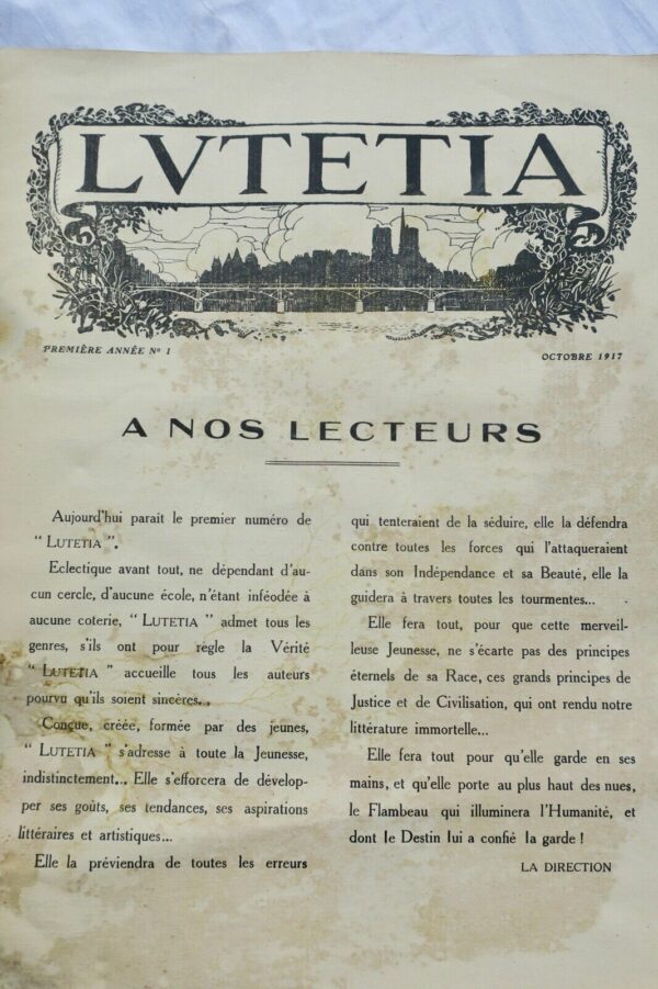 Lutetia : revue artistique, littéraire, théâtrale 1917 1ère année n°1 – Image 6