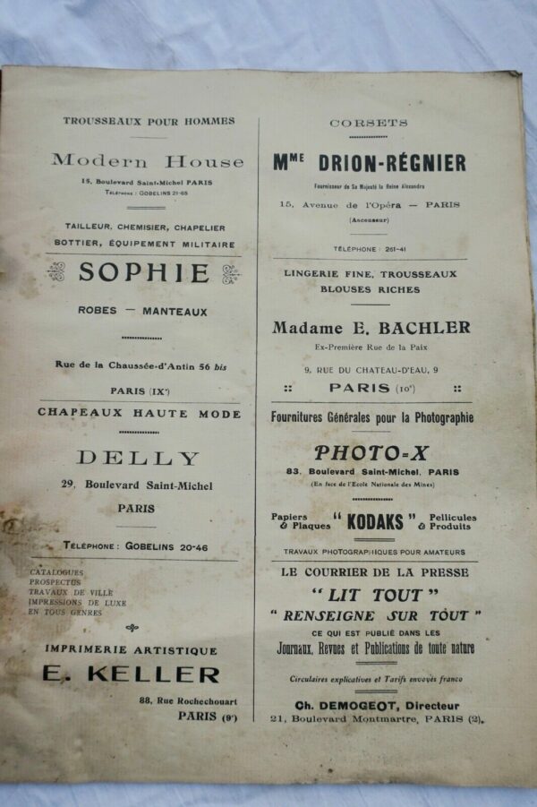 Lutetia : revue artistique, littéraire, théâtrale 1917 1ère année n°1 – Image 8